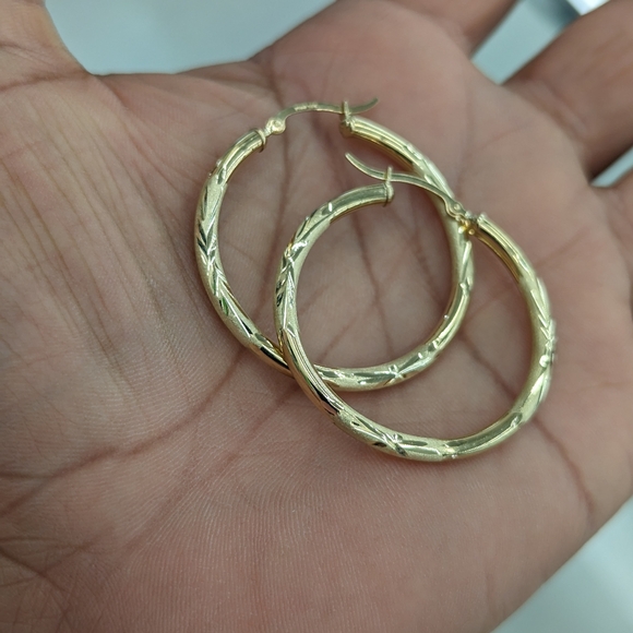10kt Real Gold Hoop Earring For Women